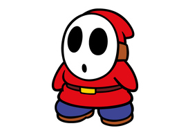 Shy Guy Nintendo Free Vector