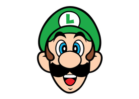 Luigi Face Vector