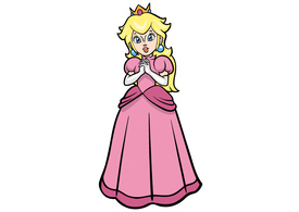 Princess Peach Mario Free Vector