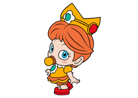 Baby Daisy Mario Free Vector