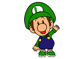 Baby Luigi Vector