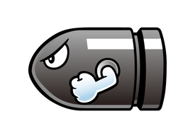 Bullet Bill Nintendo Free Vector