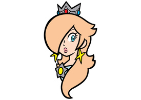 Rosalina Face Mario Free Vector