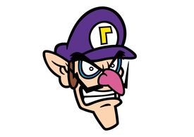 Waluigi Face Nintendo Free Vector