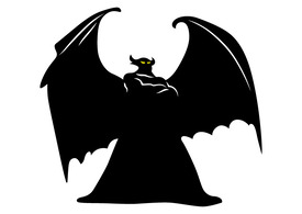 Chernabog Silhouette Vector